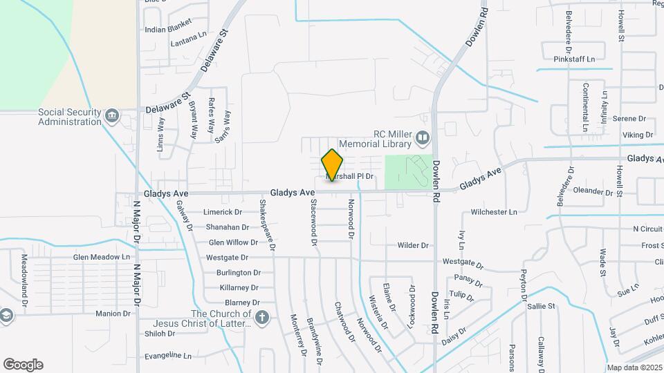 6760 Gladys Ave Map and Location Details