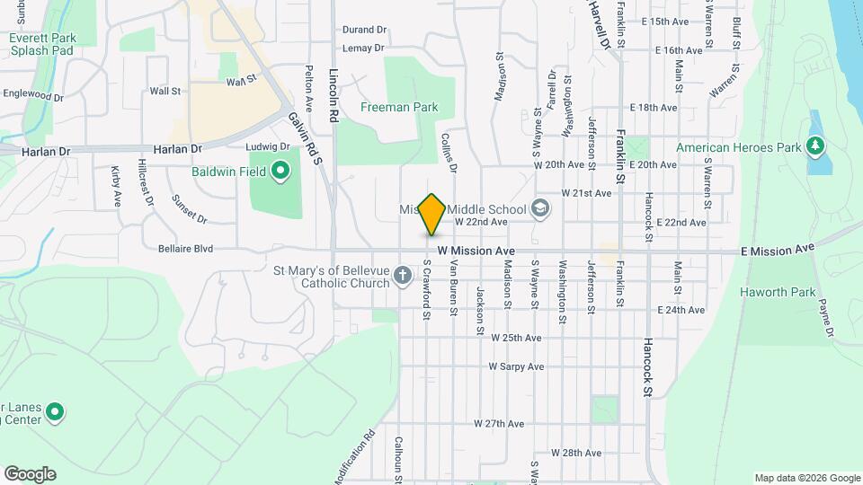 712 W Mission Ave Mapa y Detalles de la Ubicación