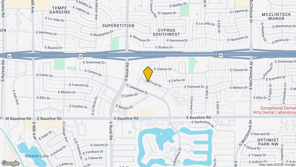 1027 E Frost Dr Map and Location Details