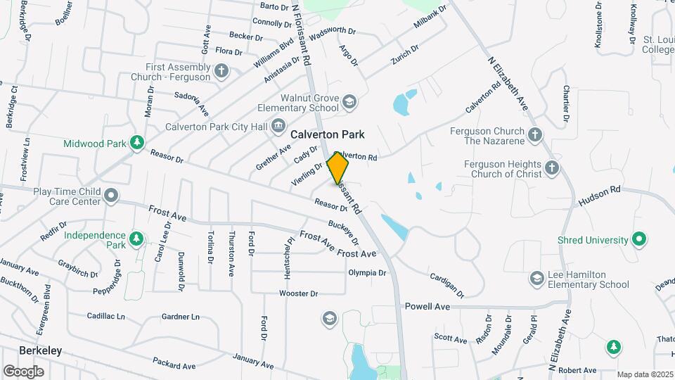 1131 N Florissant Rd Map and Location Details