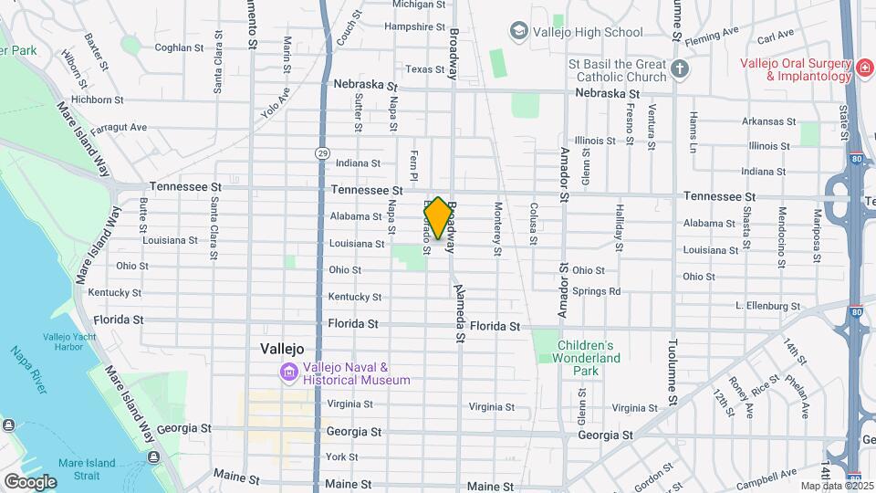 1017 Louisiana St, Unit B Map and Location Details
