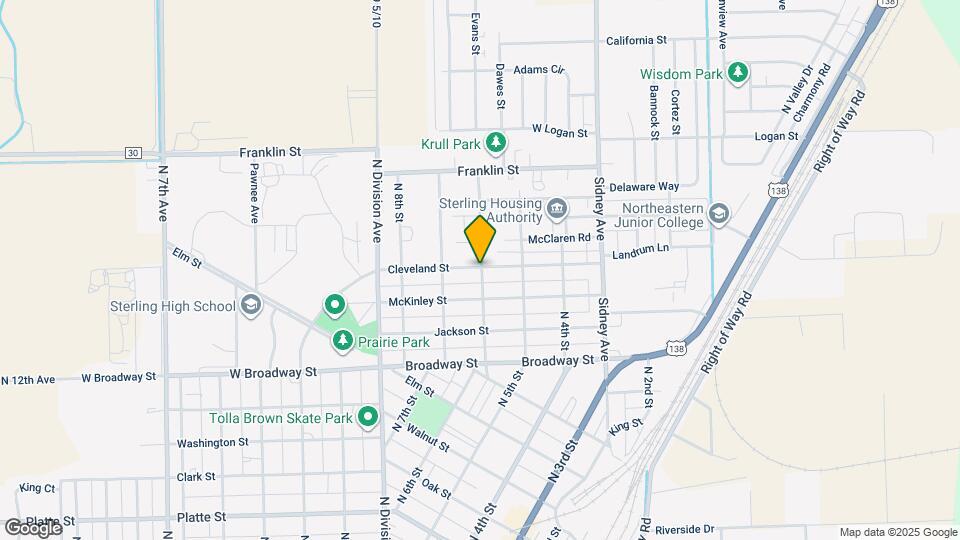 931 N 6th St Map and Location Details