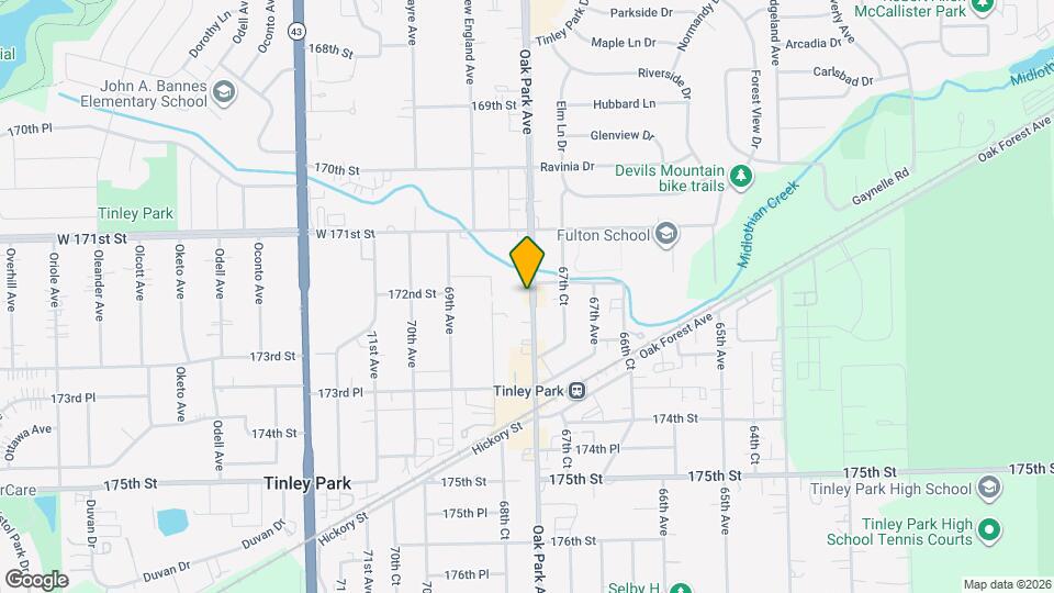 17212 Oak Park Ave Map and Location Details