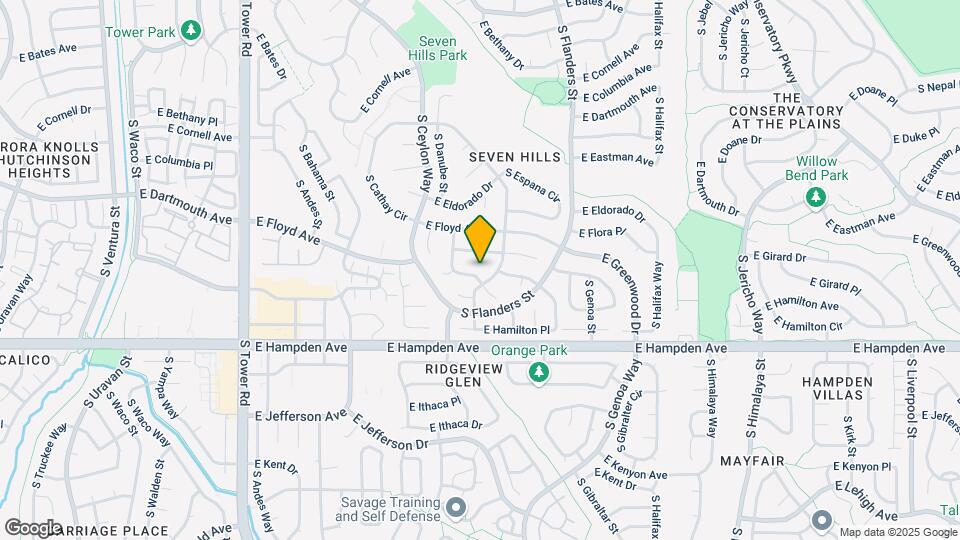 3334 S Dunkirk Way Map and Location Details