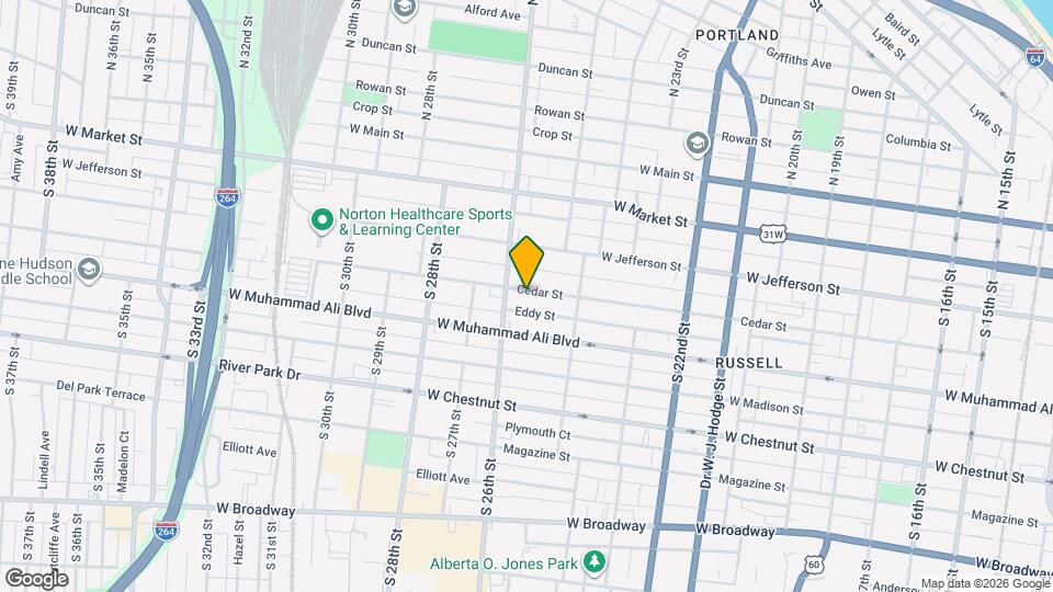 2512 Cedar St Map and Location Details