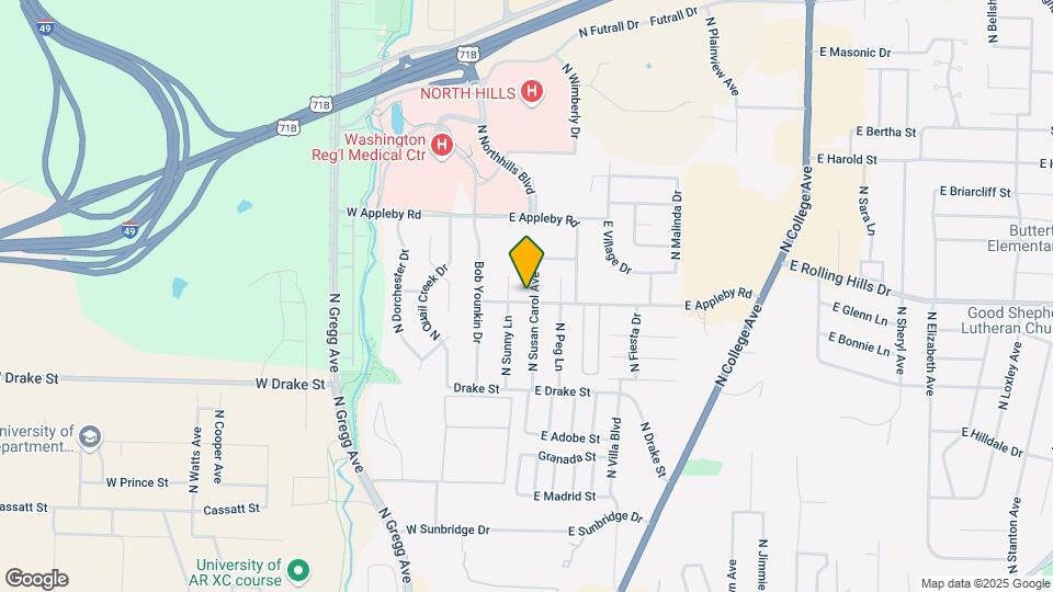 2909-2927 N Susan Carol Ln Mapa y Detalles de la Ubicación