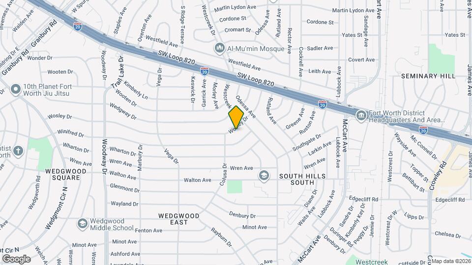 3513 Wosley Dr Map and Location Details