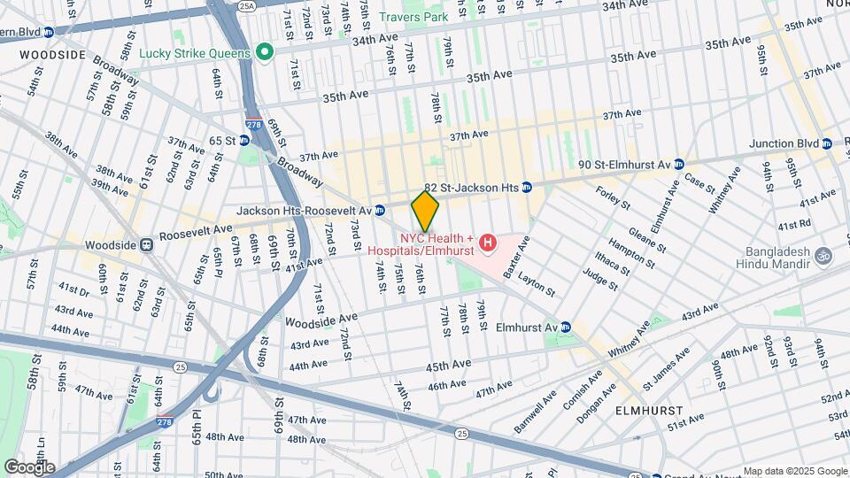 7609 Broadway Map and Location Details