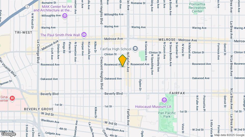 448 N Hayworth Ave Mapa y Detalles de la Ubicación