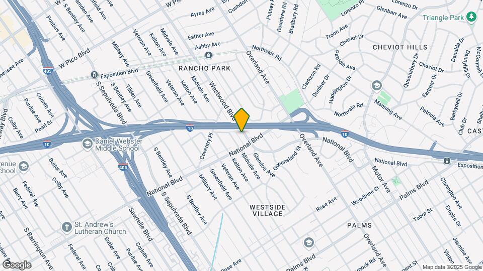 2935 Westwood Blvd Map and Location Details