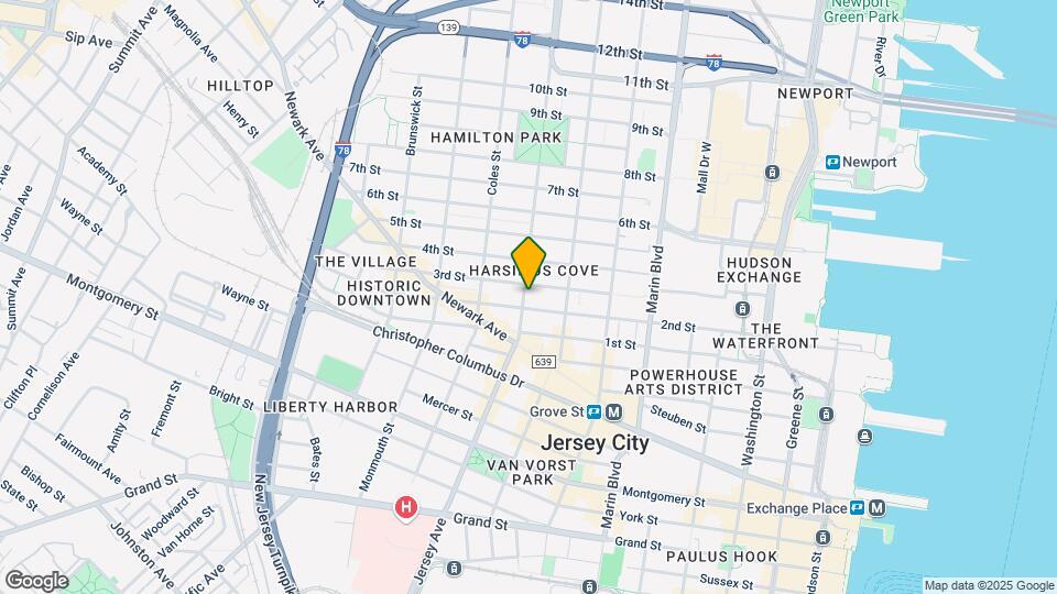 570 Jersey Ave Mapa y Detalles de la Ubicación
