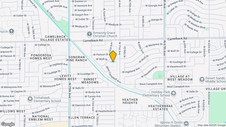 7127 W Coolidge St Map and Location Details