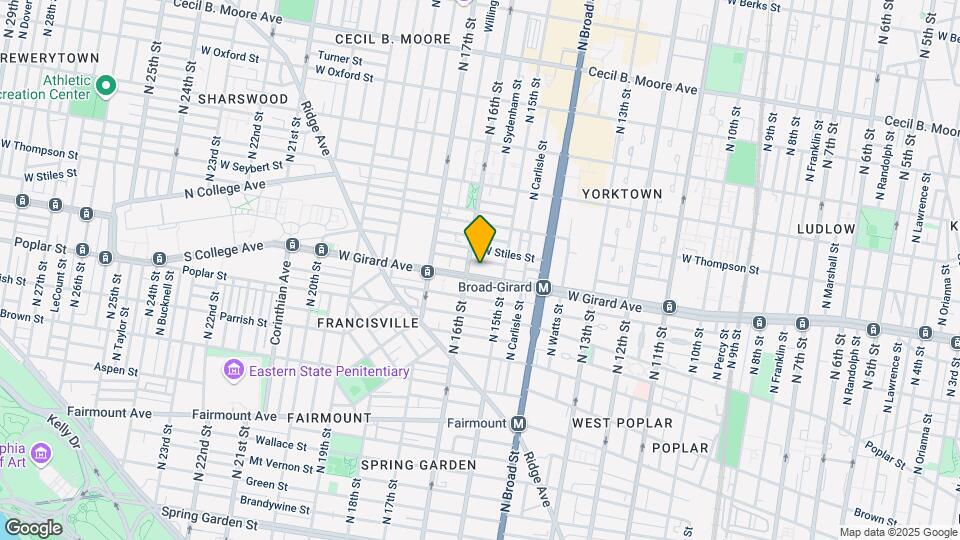 1527 W Girard Ave-Unit -4 Map and Location Details