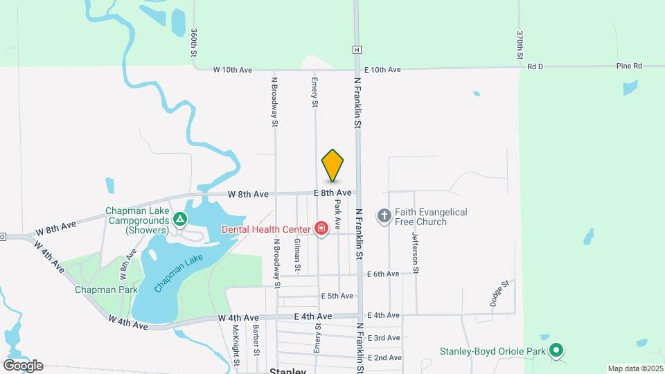 225 E 8th Ave Map and Location Details