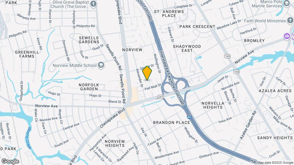 1250 Pall Mall St-Unit -Unit A Map and Location Details