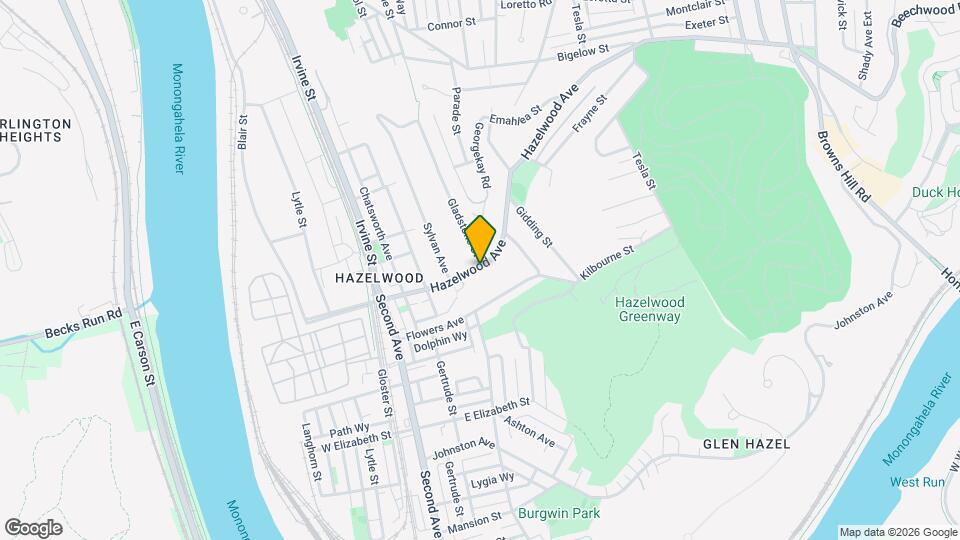 238 Hazelwood Ave Map and Location Details