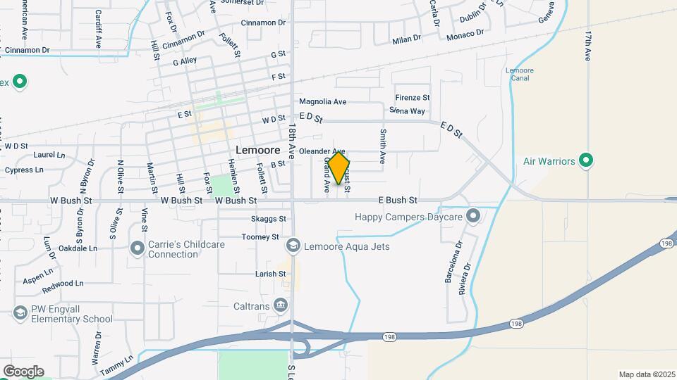 230 E Bush St Mapa y Detalles de la Ubicación