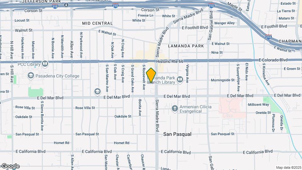 145 S Sierra Madre Blvd Map and Location Details