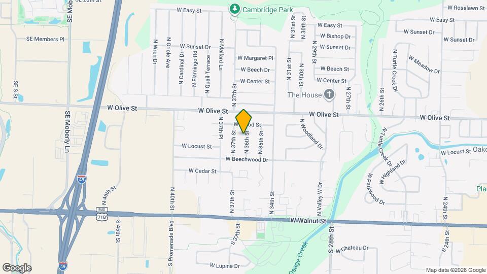 606 N 36th St Map and Location Details