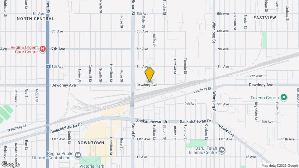 1610 Dewdney Av E Map and Location Details