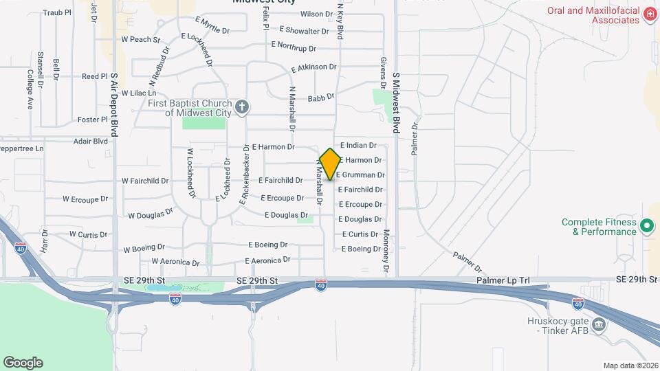 421 N Key Blvd Map and Location Details