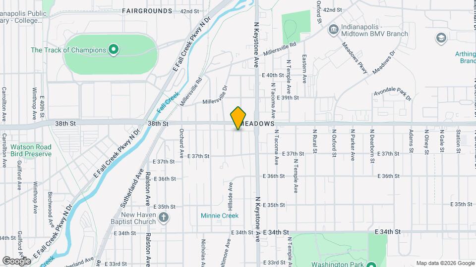 3748 Hillside Ave Map and Location Details