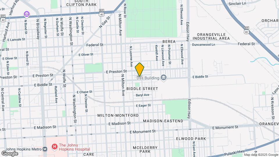 2632 E Biddle St Map and Location Details