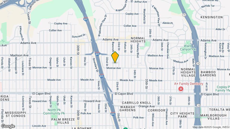 4523 Bancroft St Map and Location Details
