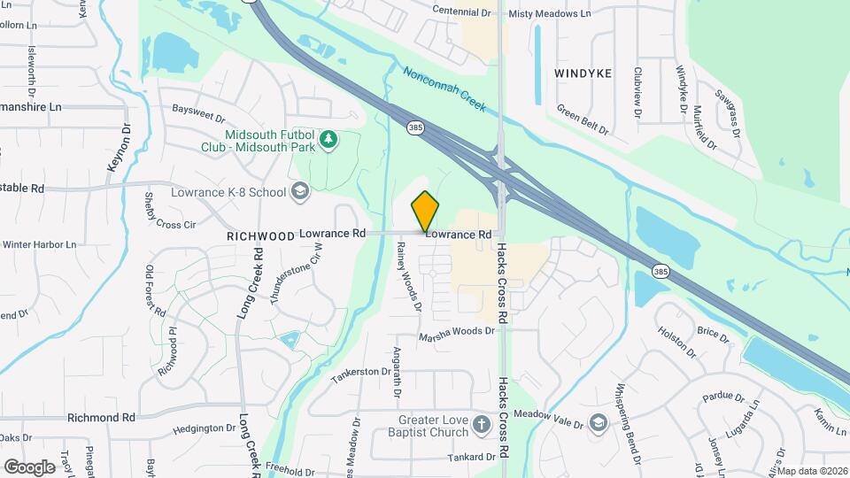 7915 Lowrance Rd Mapa y Detalles de la Ubicación