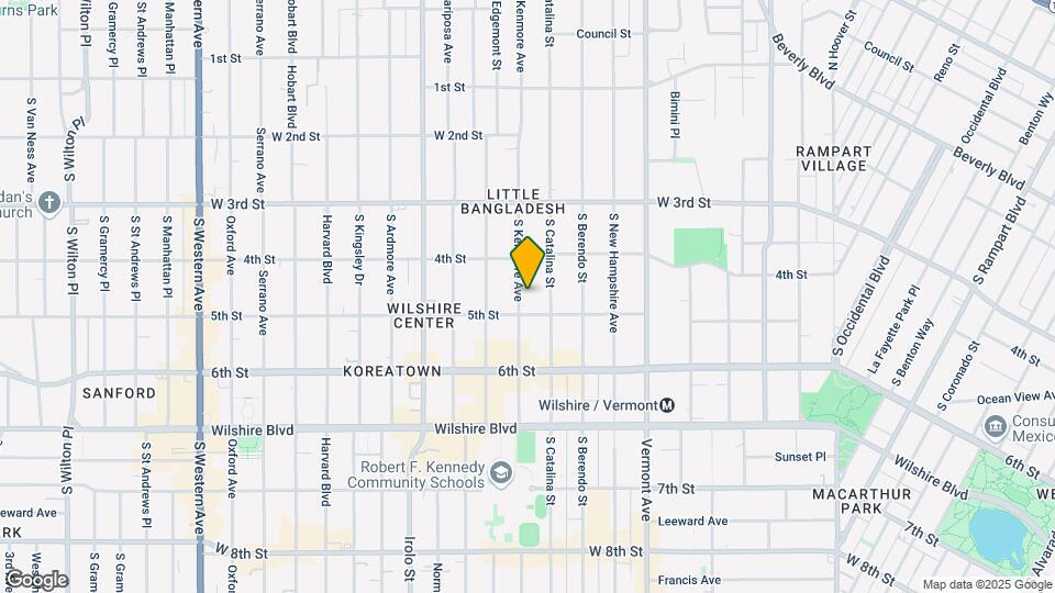 442 S Kenmore Ave Mapa y Detalles de la Ubicación