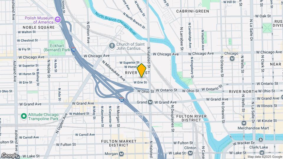 650 N Green St, Unit 1 Map and Location Details