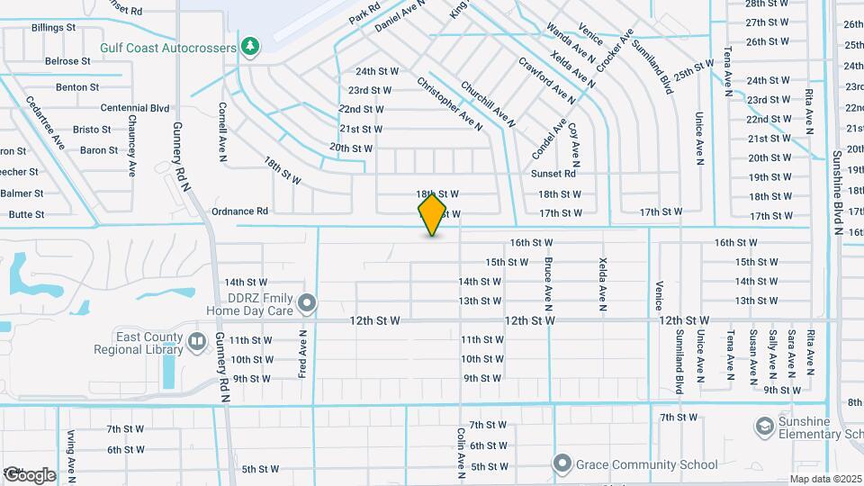 4013 16th St W Map and Location Details