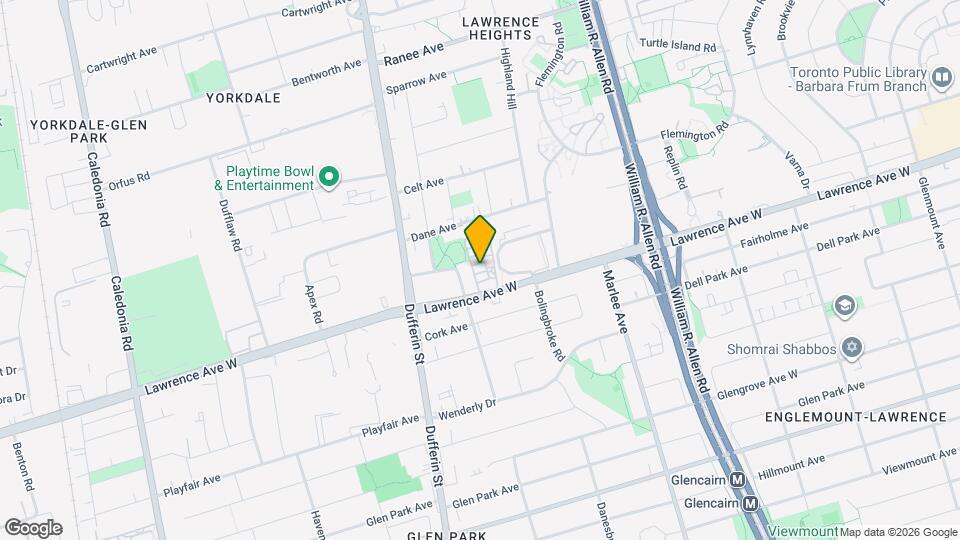 760 Lawrence Ave W Map and Location Details