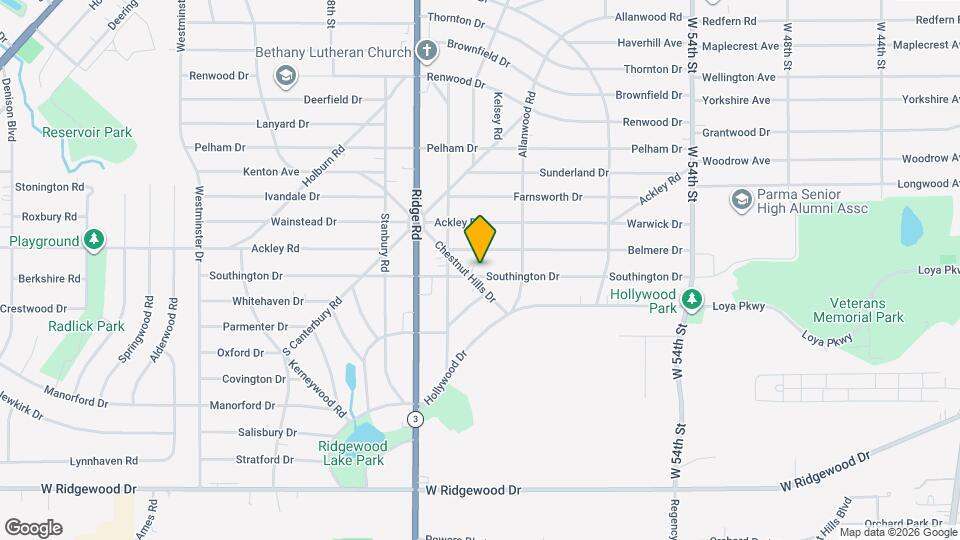 6820 Southington Dr Map and Location Details
