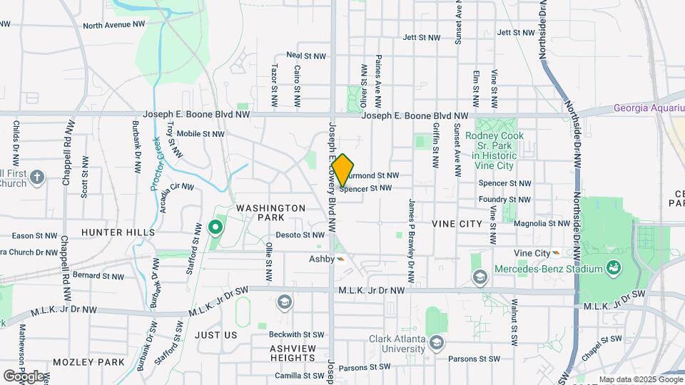 896 Spencer St NW Map and Location Details