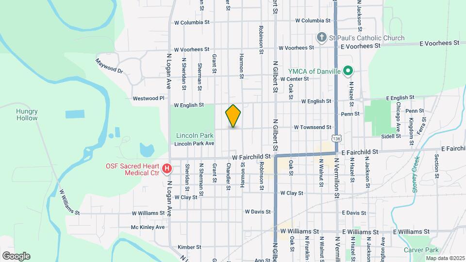 925 Chandler St Map and Location Details