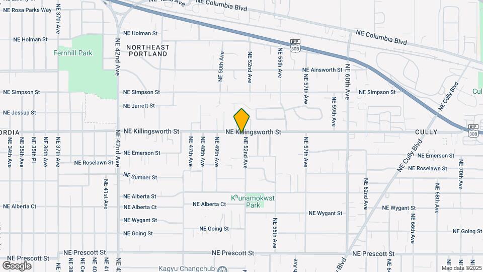 5108-5120 NE Killingsworth St Mapa y Detalles de la Ubicación