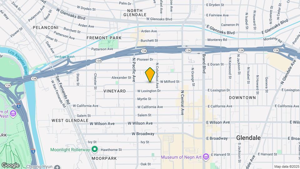 420 W Milford St Map and Location Details