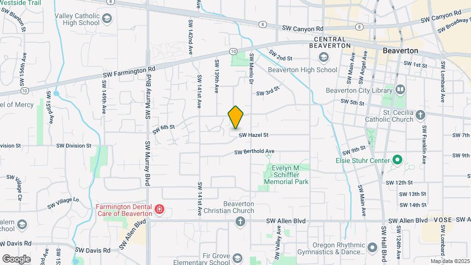 13739 SW Hazel St Map and Location Details