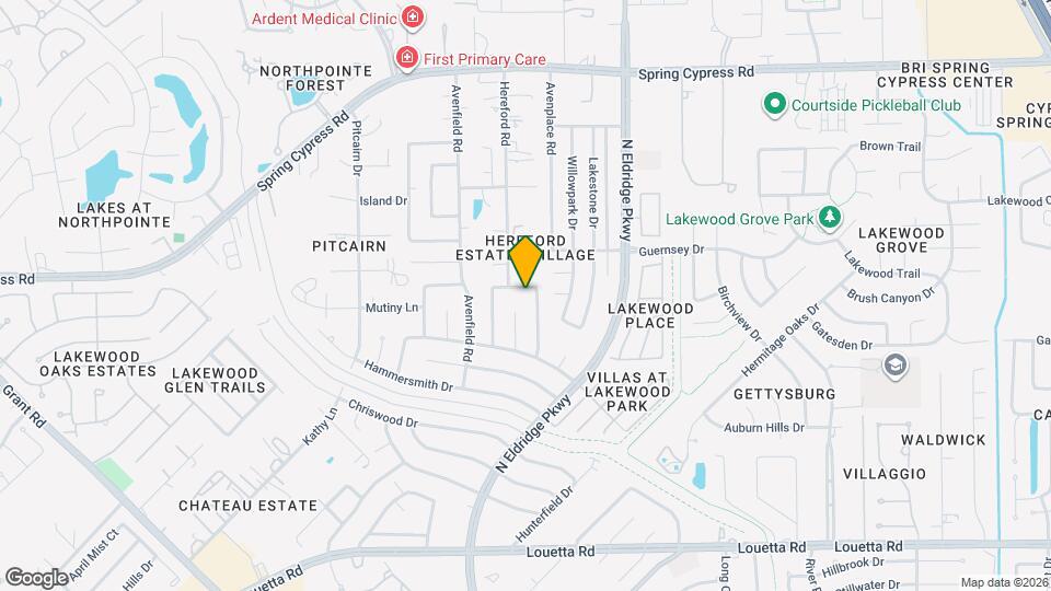 12411 Exbury Ct Map and Location Details