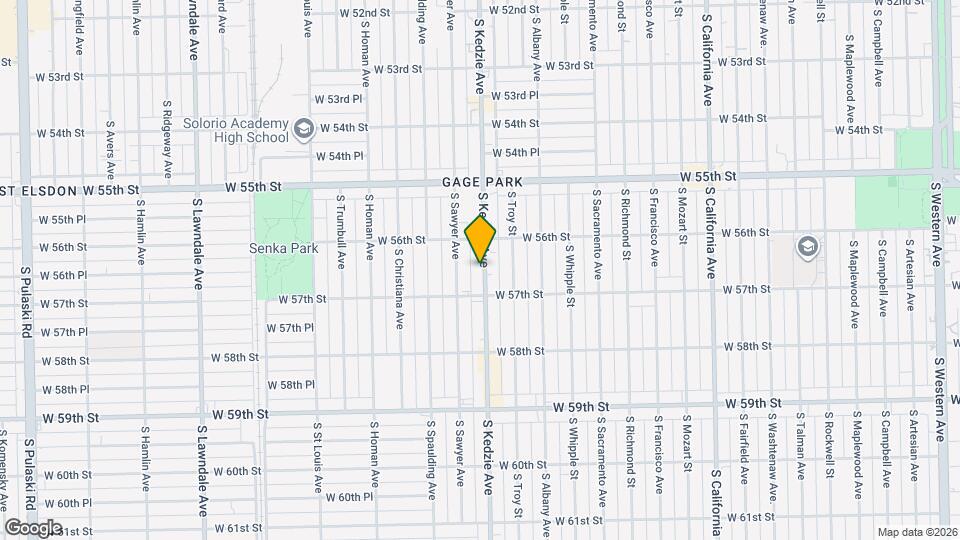 5632 S Kedzie Ave Map and Location Details