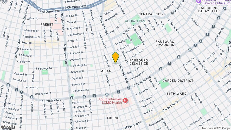3432 Danneel St, Unit 3434 Map and Location Details