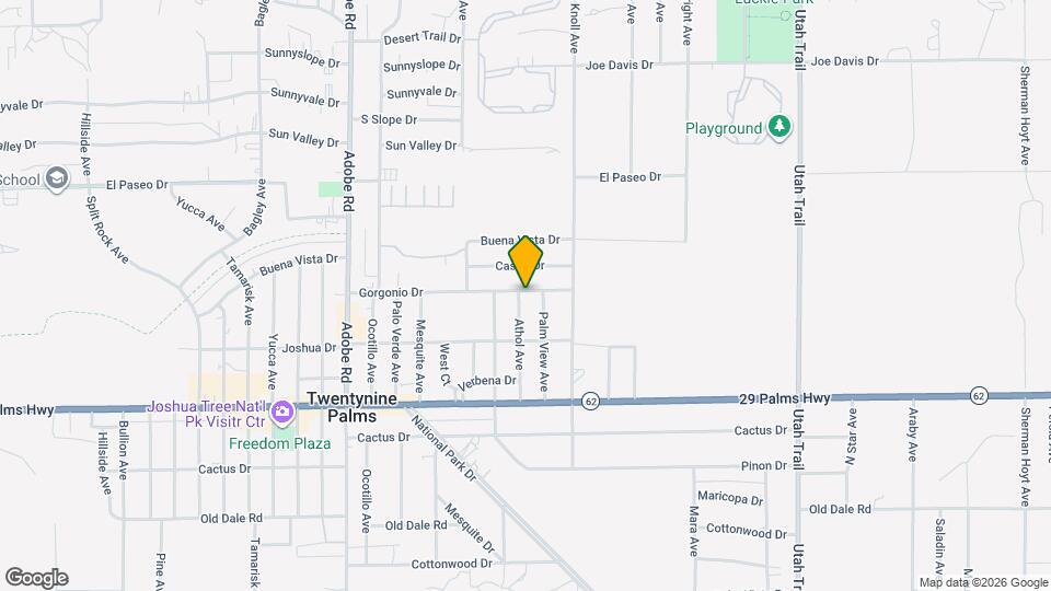 74025 Gorgonio Dr Map and Location Details