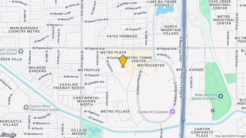 3119 W Cochise Dr Map and Location Details