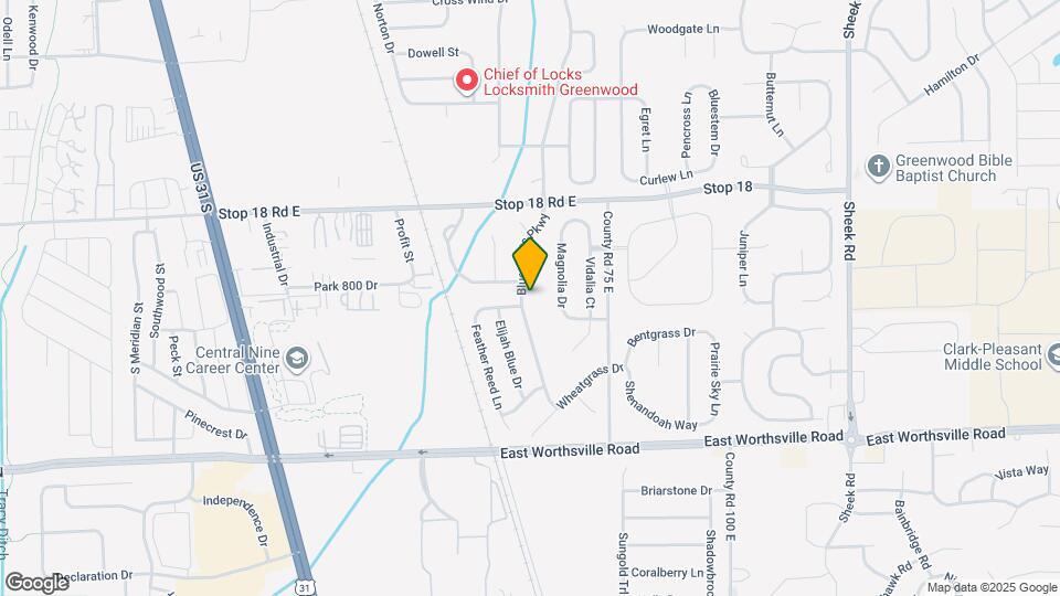 1701 Blue Grass Pky Map and Location Details