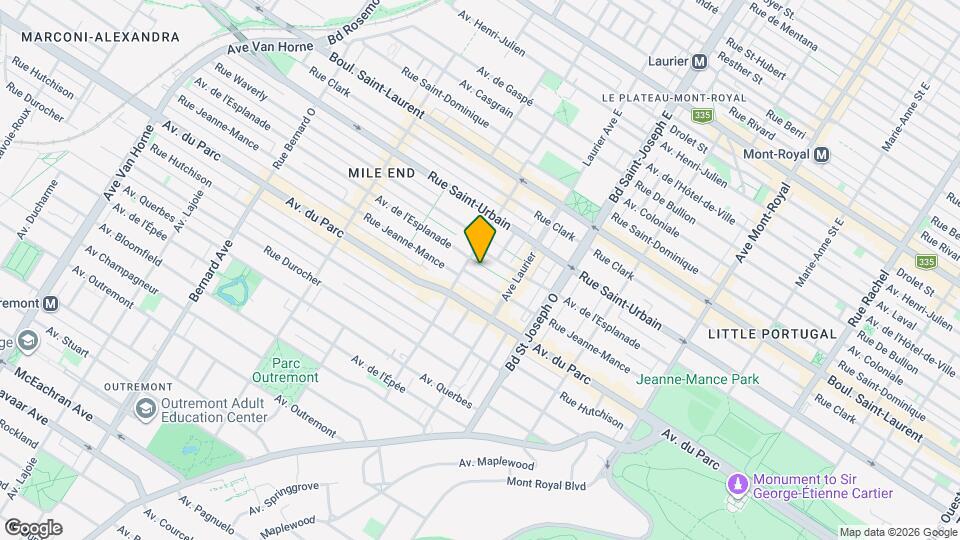 5169 Rue Jeanne-Mance, Unit SI ID1507612P Map and Location Details