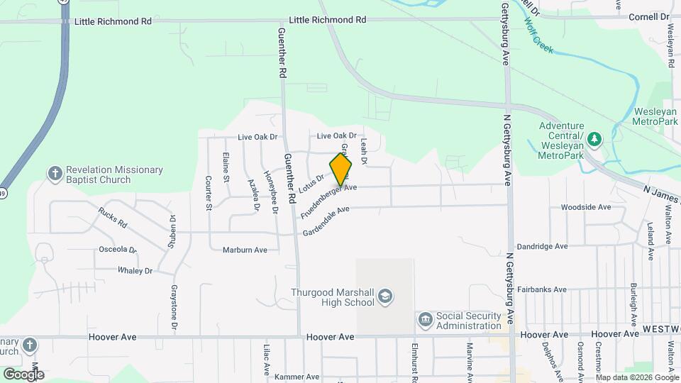 4550 Freudenberger Ave Mapa y Detalles de la Ubicación