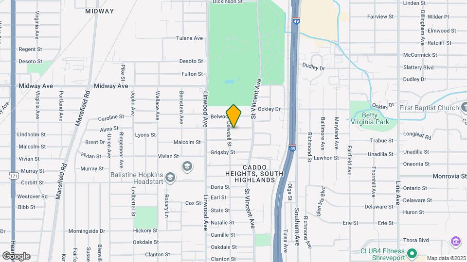 1447 Alma St Map and Location Details