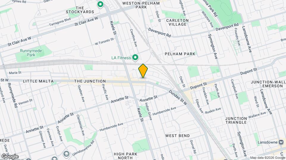 2798 Dundas St W Map and Location Details