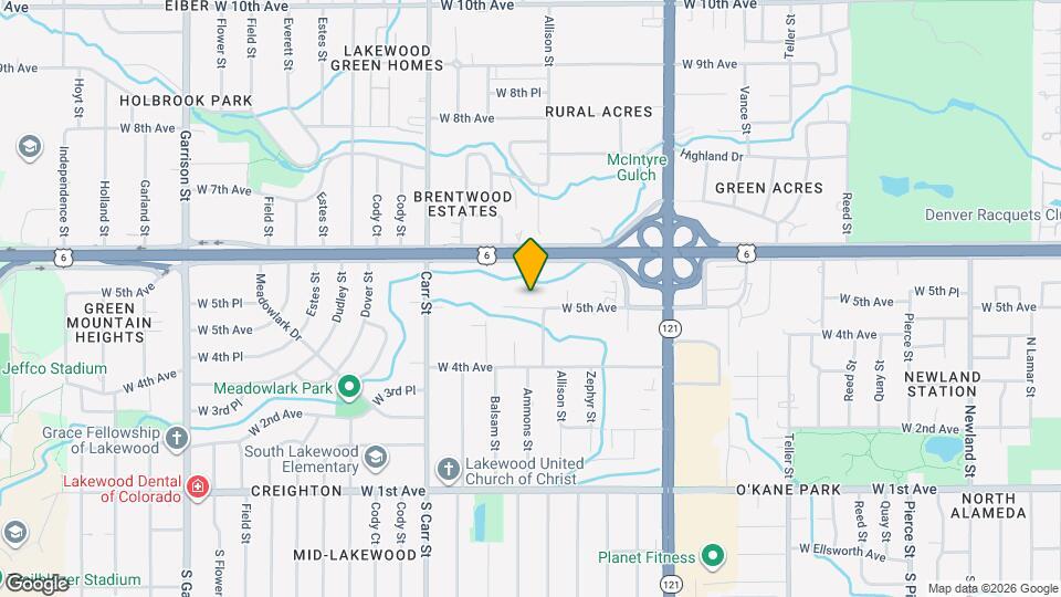 8015 W 5th Ave Map and Location Details